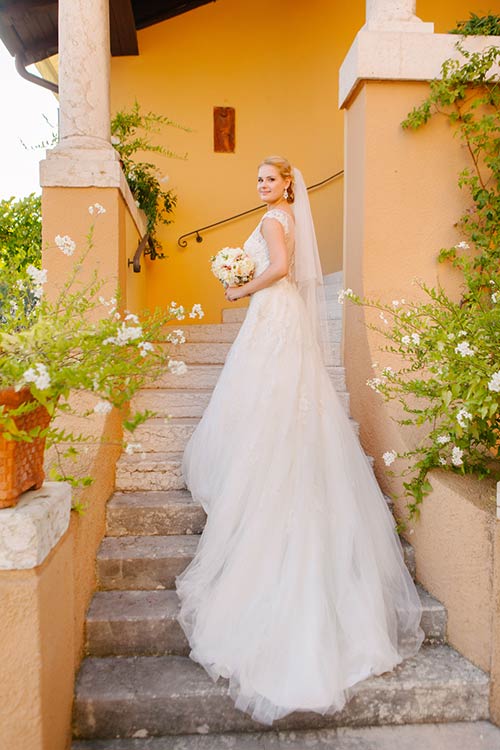Beautiful Italian bridal dress