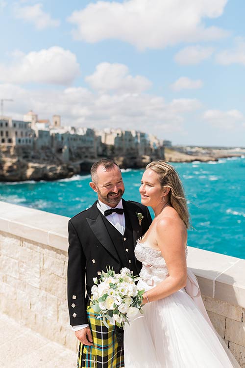 Beautiful Polignano a Mare wedding