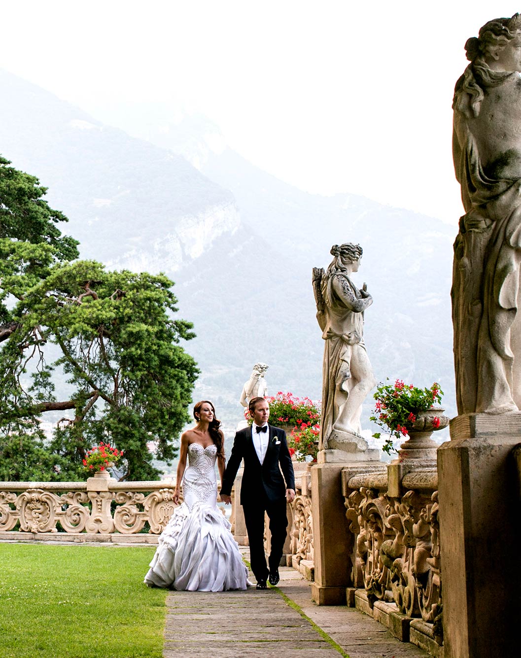 Lake Como Luxury wedding on Lake Como at Villa del