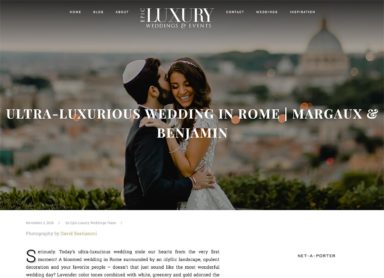 ULTRA-LUXURIOUS WEDDING IN ROME