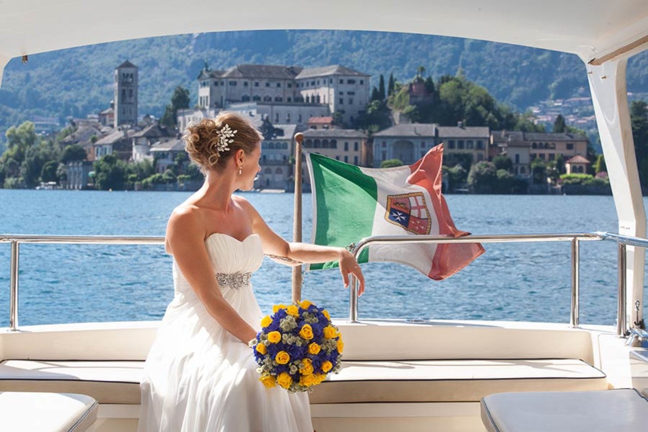 Orta Lake wedding - photo by Leandro Biasco