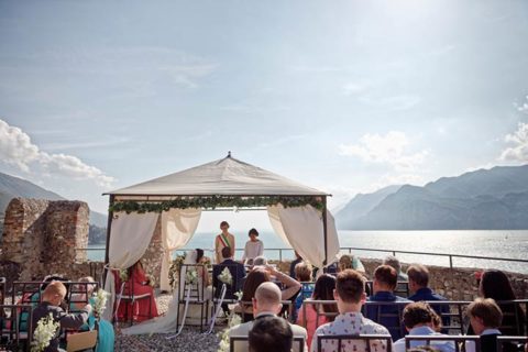Malcesine Castle, an unforgettable scenario for a wedding on Lake Garda