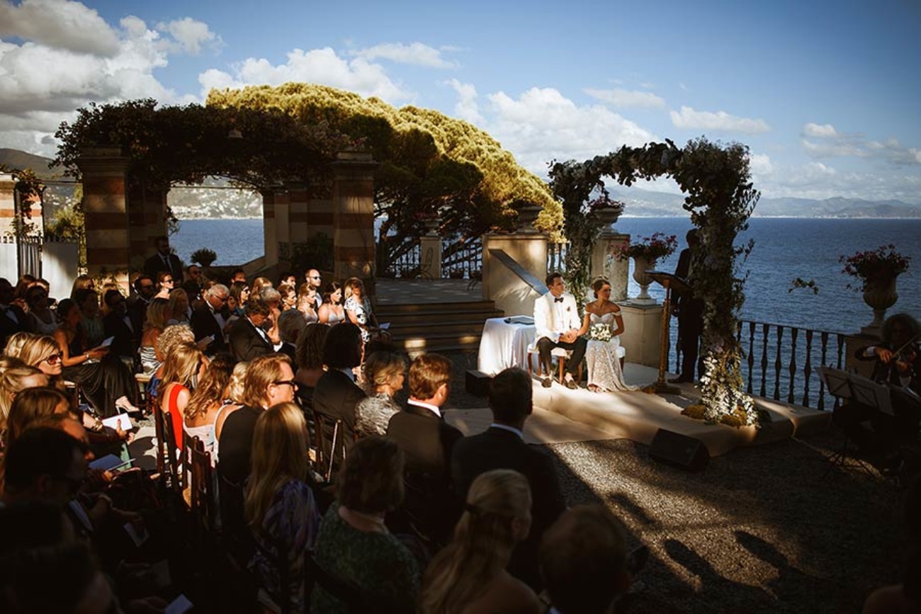 Seaside ceremony in Portofino - photo Giacomo Terracciano