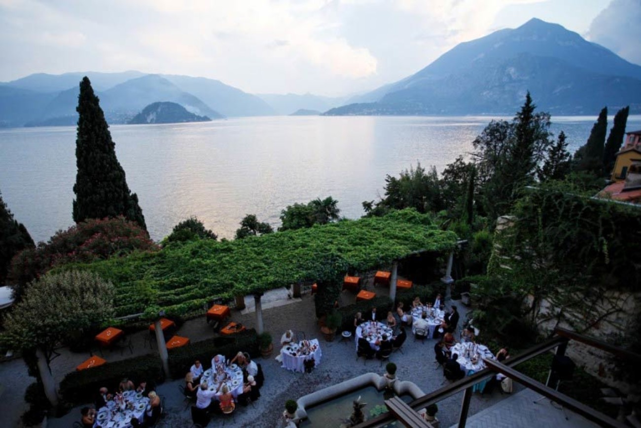 Varenna wedding reception on lake Como - photo by David Christian Lichtag