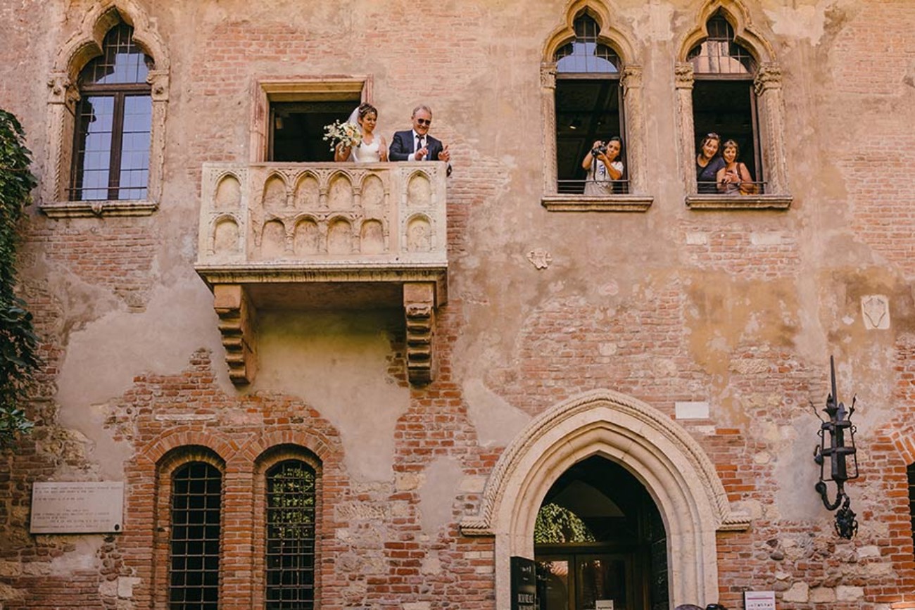 Juliet’s House, wedding in Verona. Photo by Luca Rajna