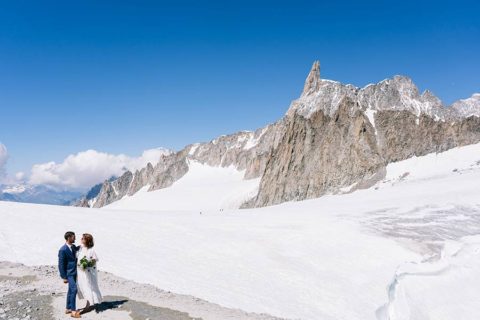 Touching the sky on Mont Blanc the Roof of Europe