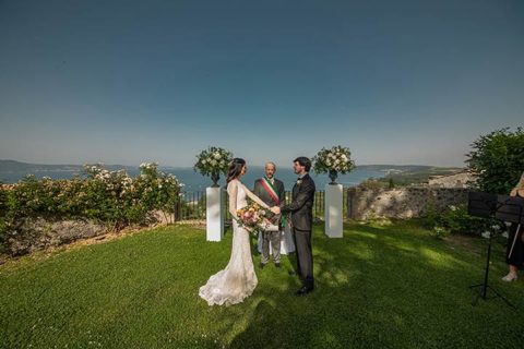 A romantic Elope at Odescalchi Castle on Lake Bracciano