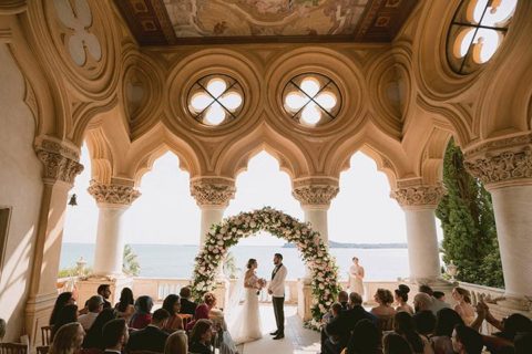 Luxury wedding on Isola del Garda