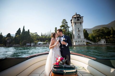 A happy wedding in Gardone Riviera on Lake Garda