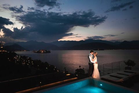 Outdoor Wedding Ceremony by the Shores on Lake Maggiore