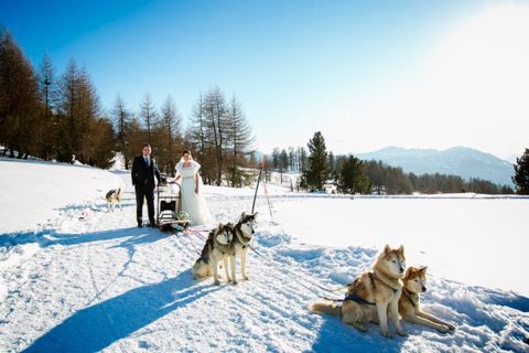 A Winter Wedding in Italian Alps