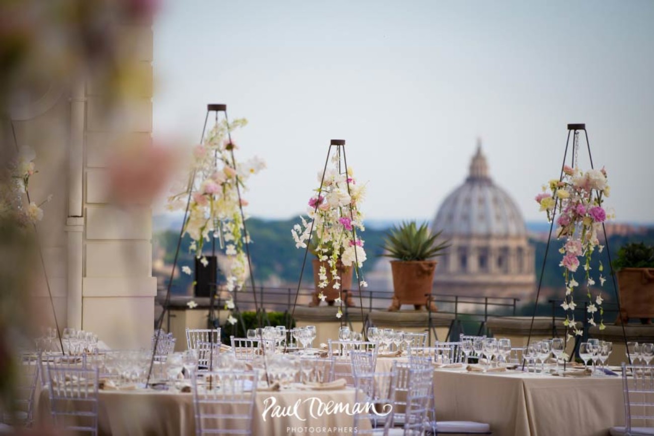 Wedding reception in Rome