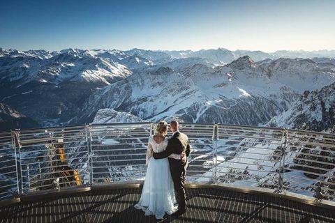 A Winter Wedding on Mont Blanc