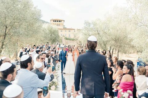A stunning Jewish wedding in Florence