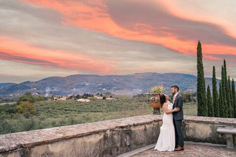 A Tuscan Wedding in Wine Estate