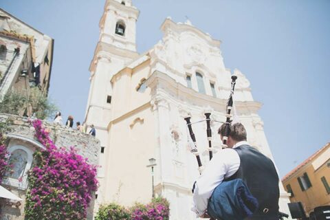 Scottish wedding on the Italian Riviera