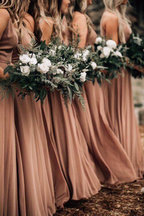 Bridesmaids Pantone Mocha Mousse