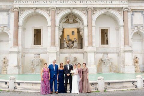 A Refined Destination Wedding at Villa Aurelia in Rome